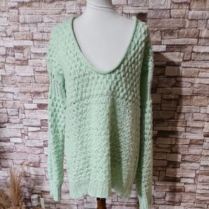 Free People Mint Green Women's Sweater